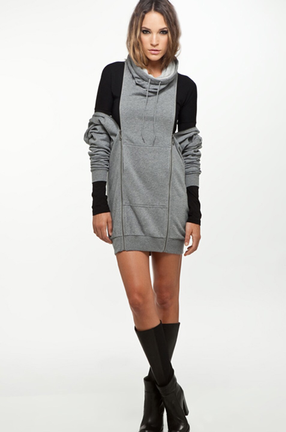 Image 1 of MM6 Maison Margiela Hooded Pullover in Grey