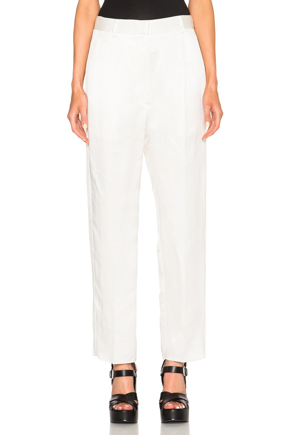 Image 1 of MM6 Maison Margiela Viscose Pants in Off White