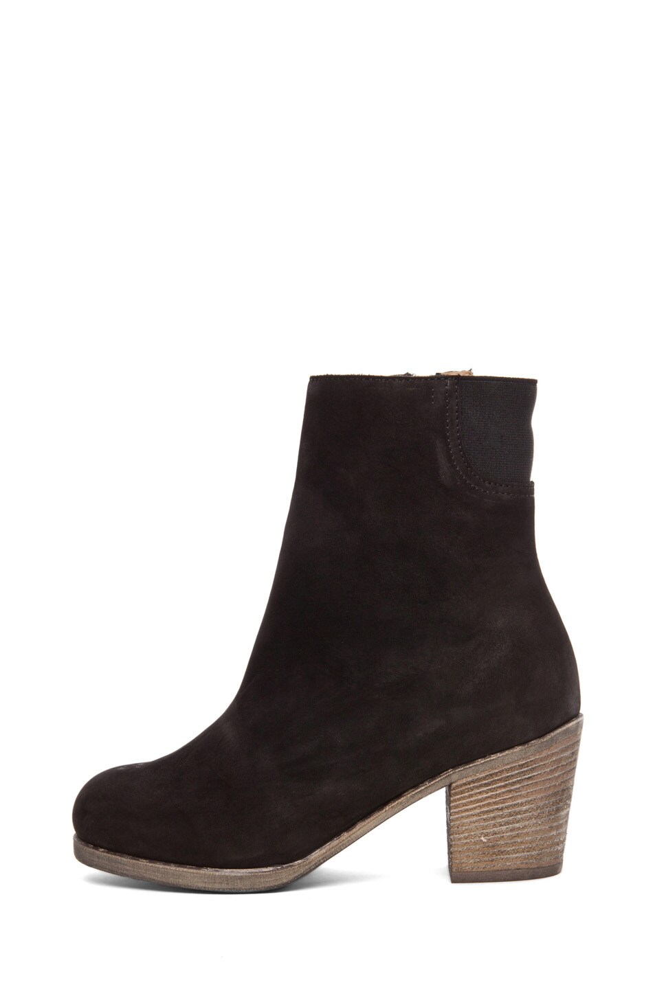 Image 1 of MM6 Maison Margiela Leather Bootie in Black