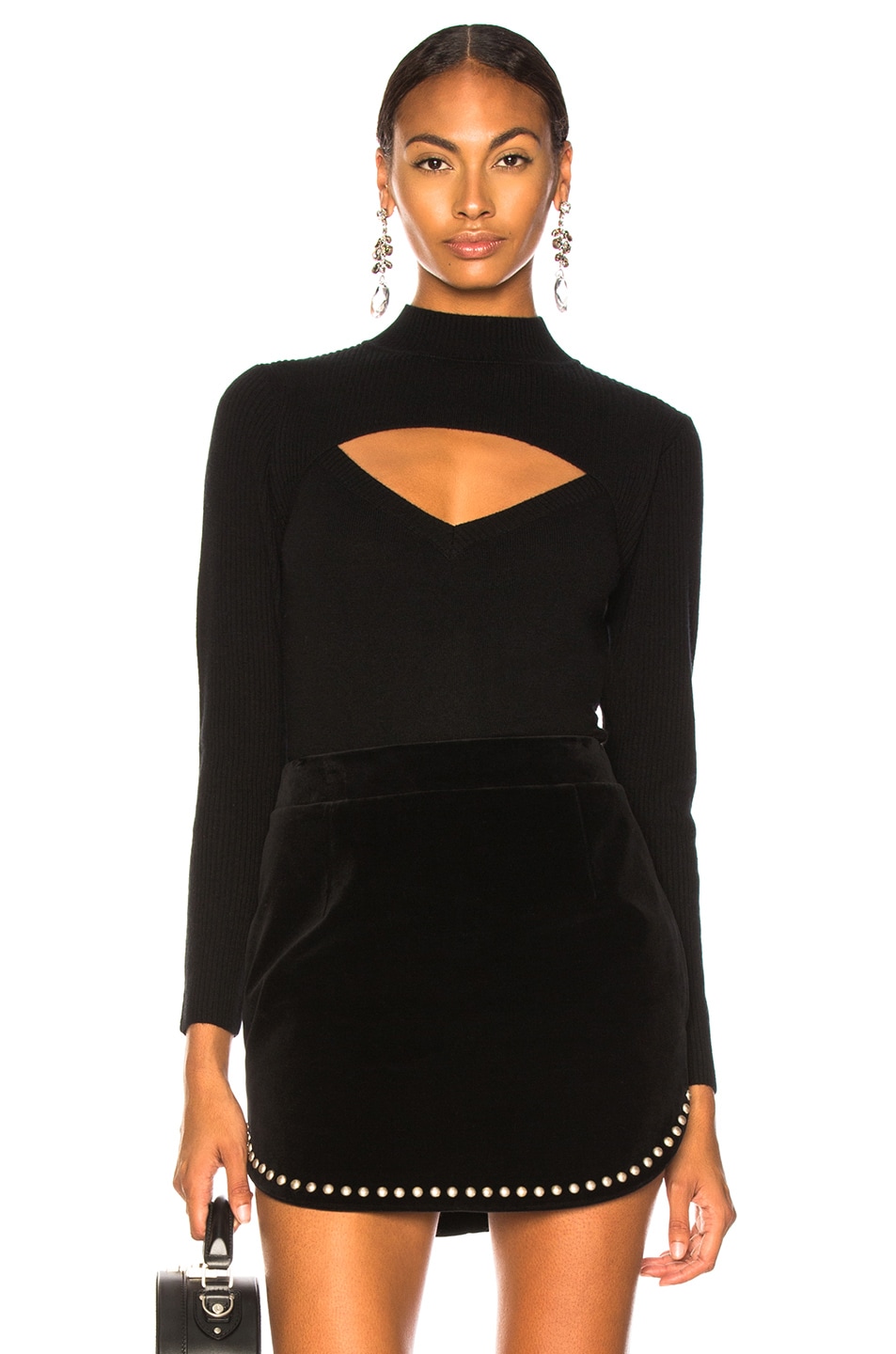 Image 1 of Michelle Mason Layered Sweater in Black