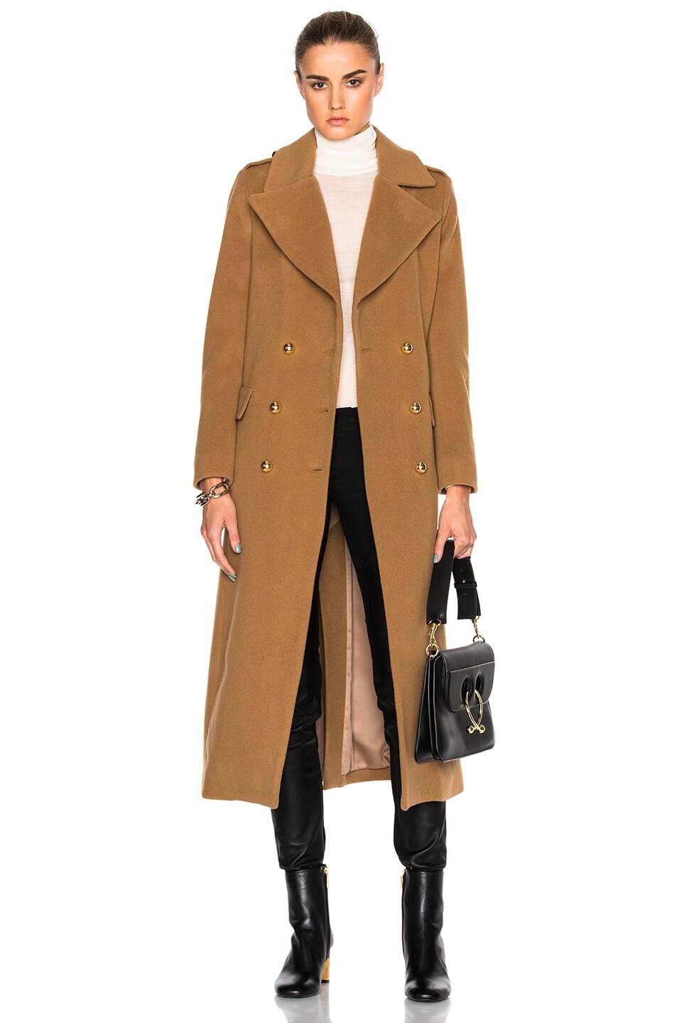 Image 1 of Michelle Mason Military Coat in Tan