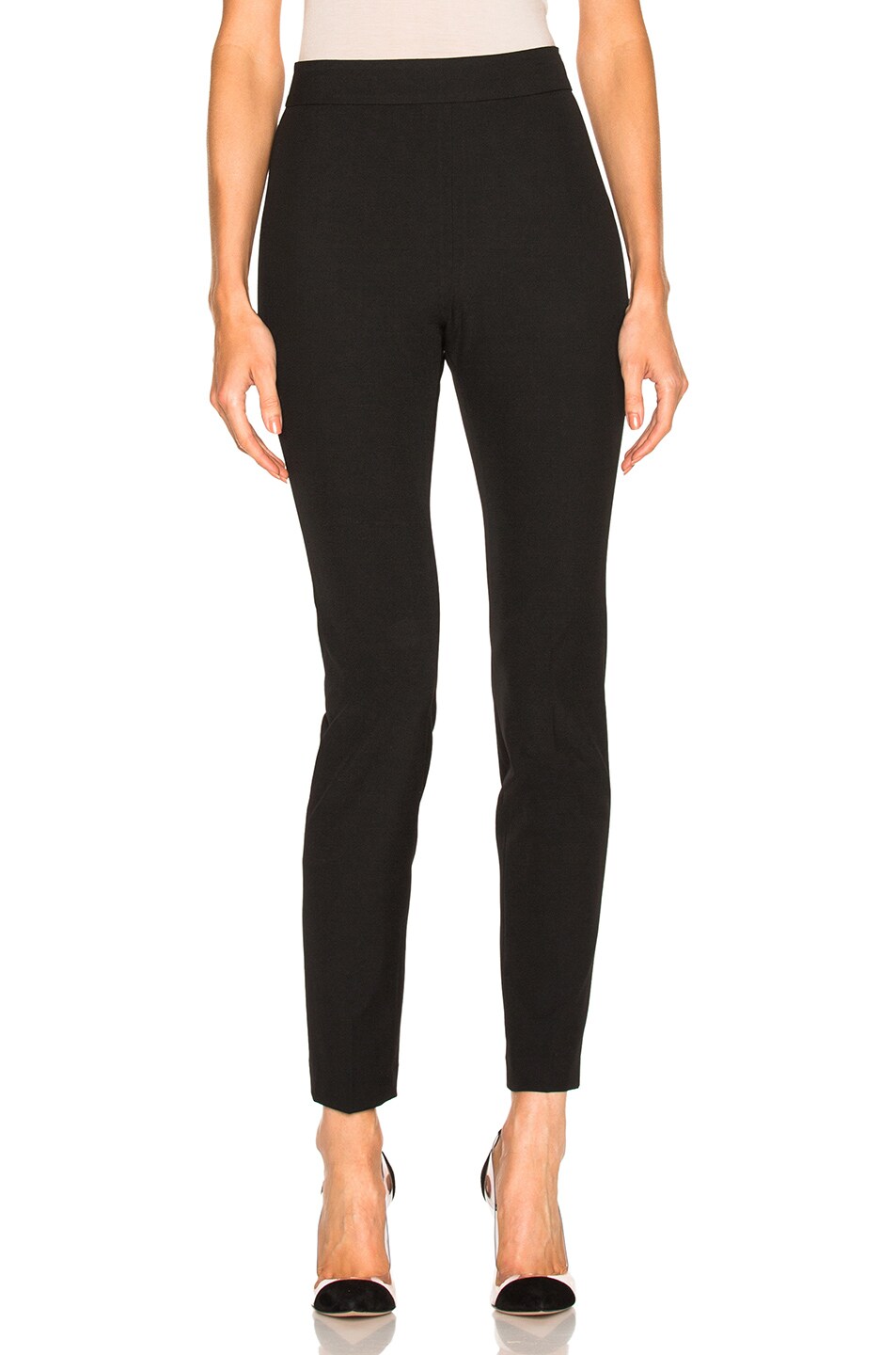 Image 1 of Michelle Mason High Waist Skinny Trousers in Black