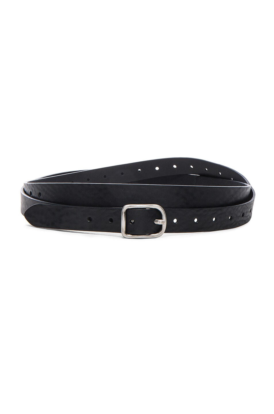 Image 1 of Maison Margiela Leather Belt in Black