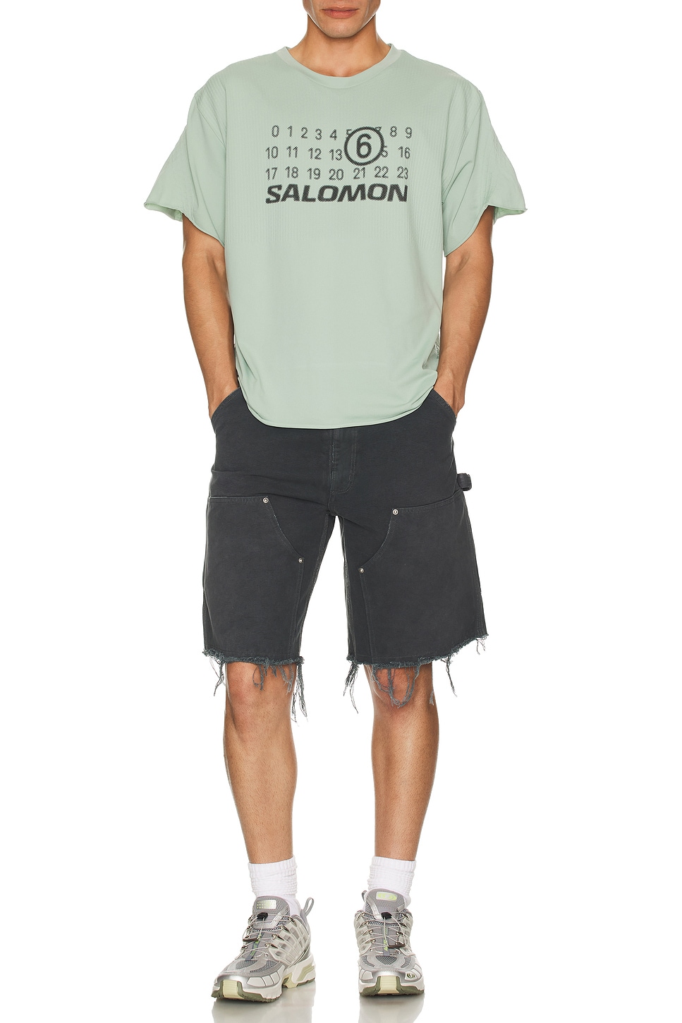 Image 1 of Maison Margiela Denim Shorts in Grey