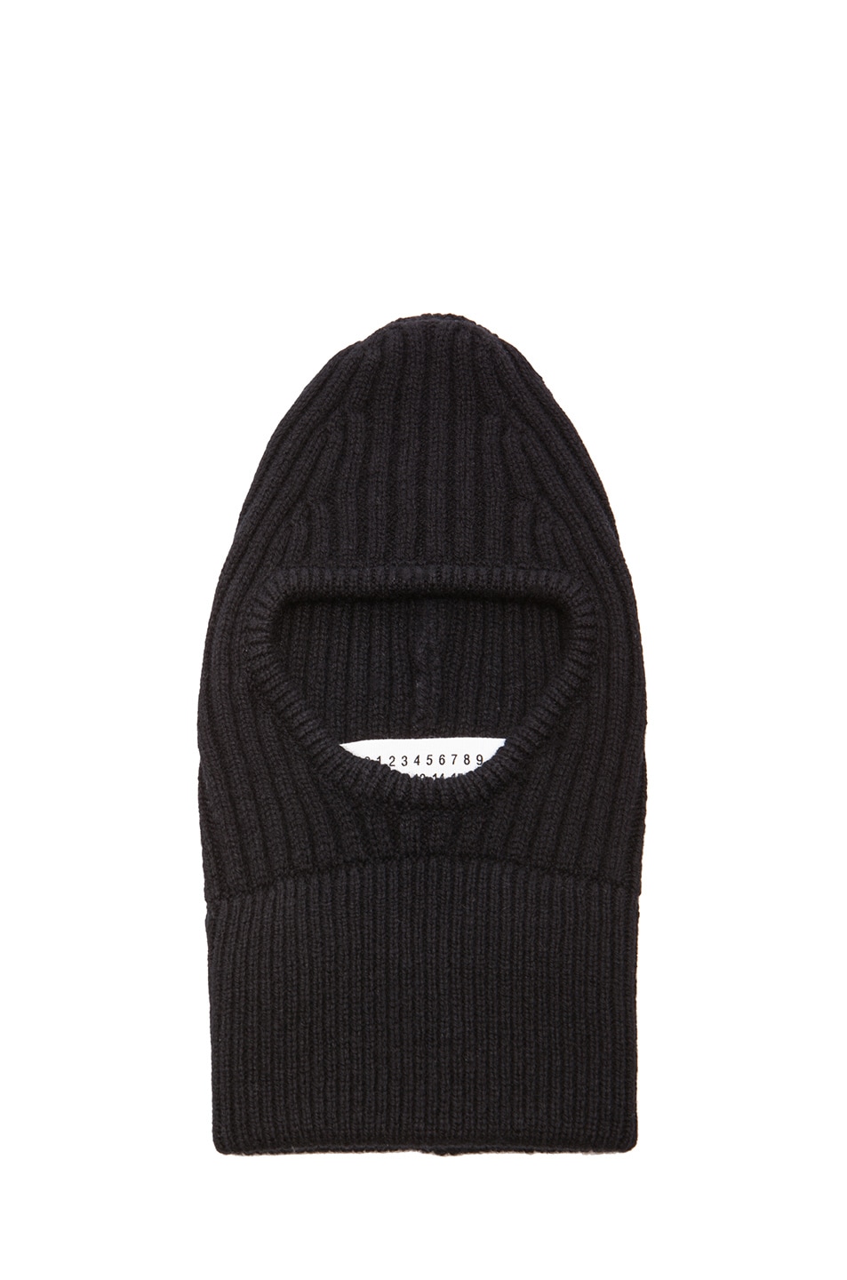 Image 1 of Maison Margiela Knit Ski Mask in Black