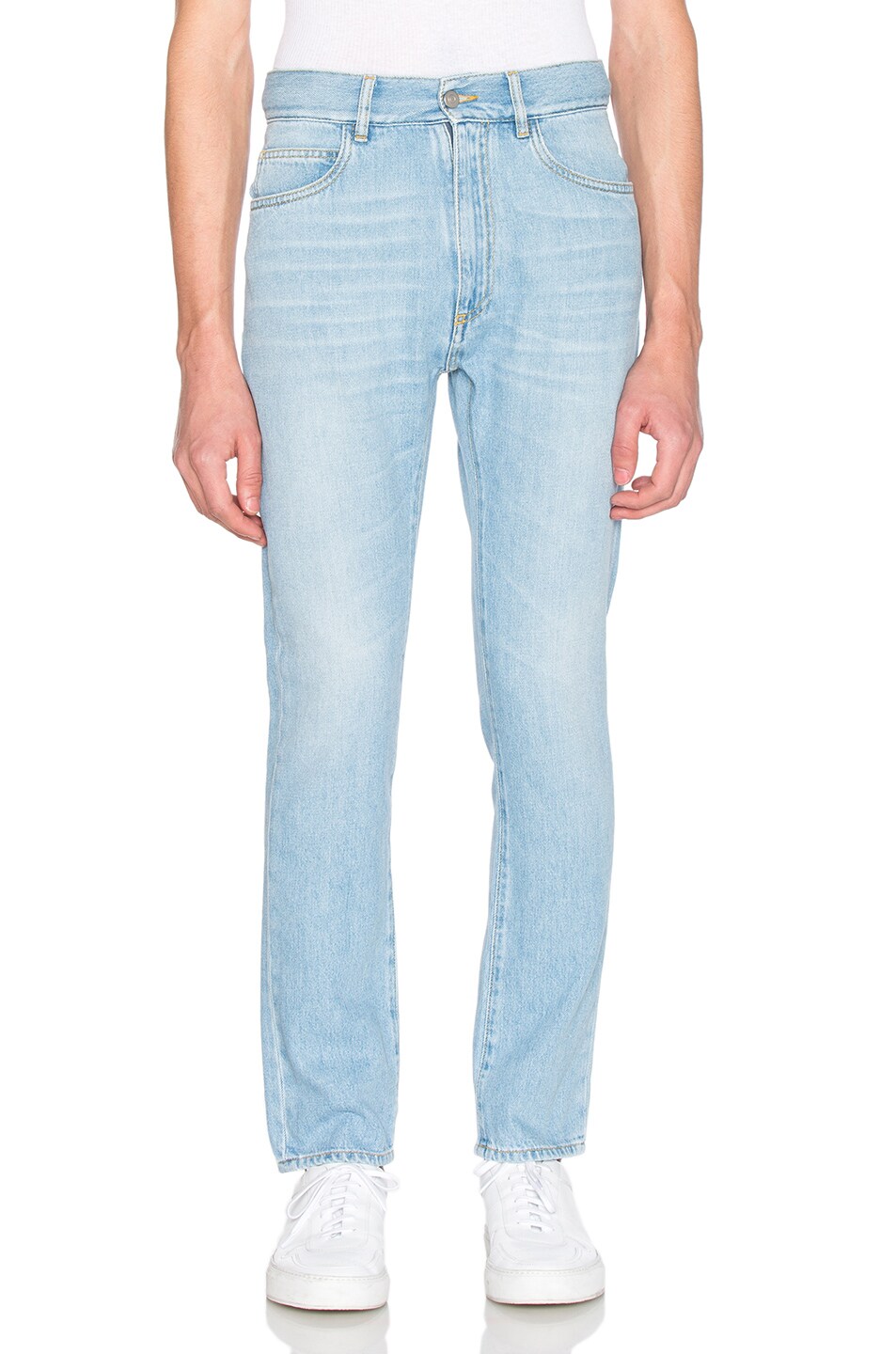Image 1 of Maison Margiela Vintage Extra Cropped Jeans in Bleached Indigo