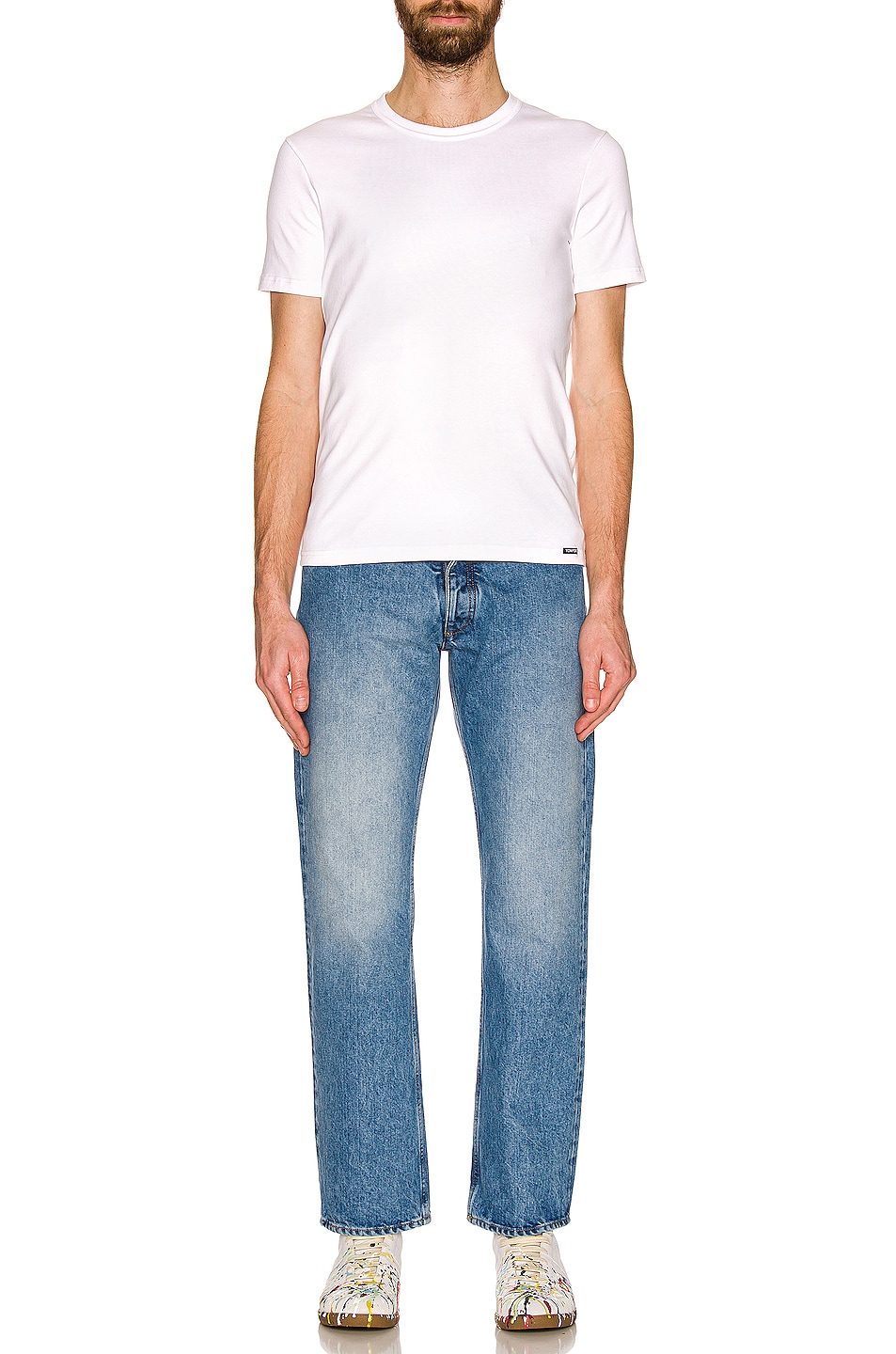 Image 1 of Maison Margiela 5 Pocket Wide Leg Jeans in Vintage Wash