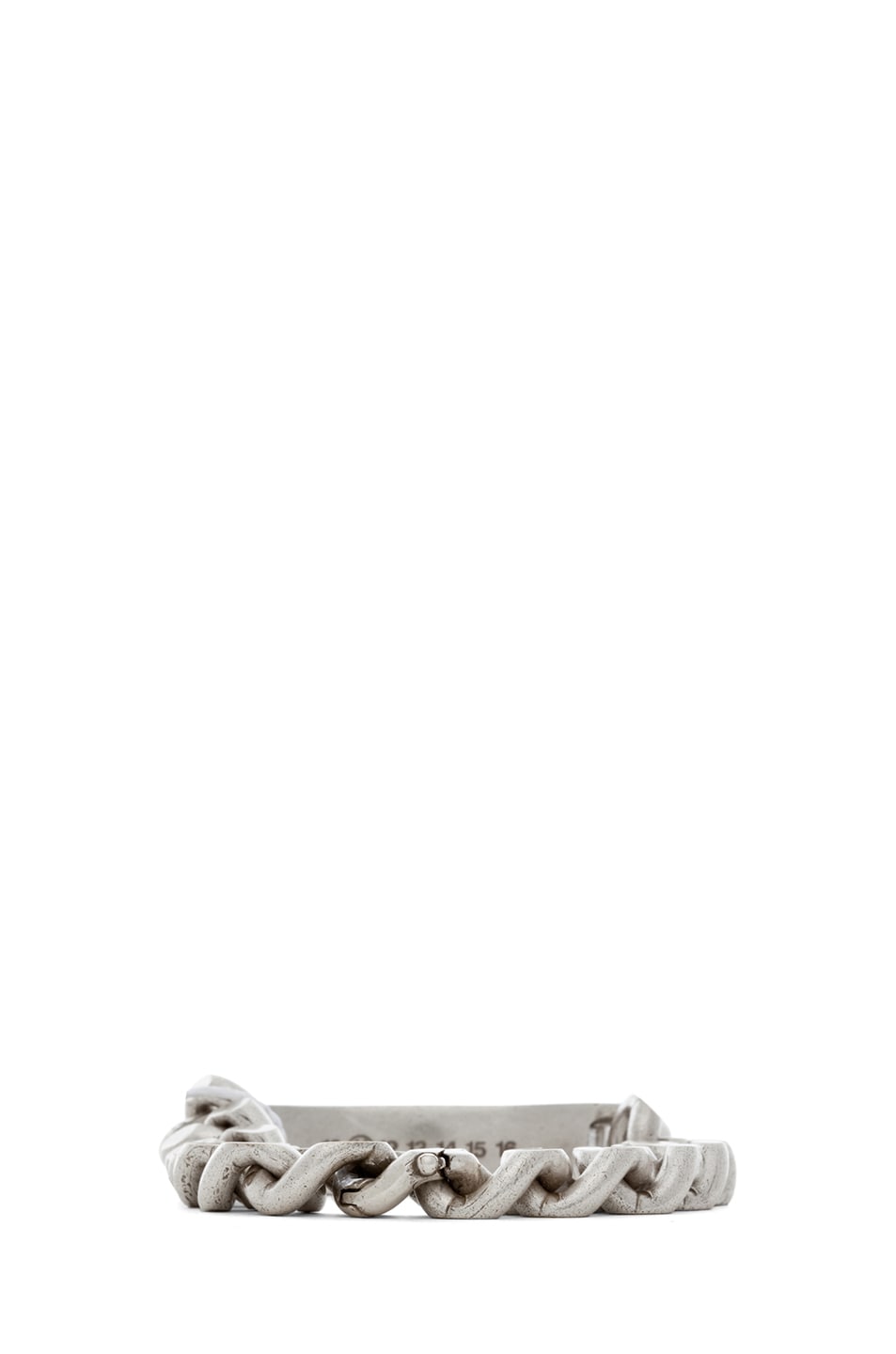 Maison Margiela Chain Bracelet in Silver | FWRD