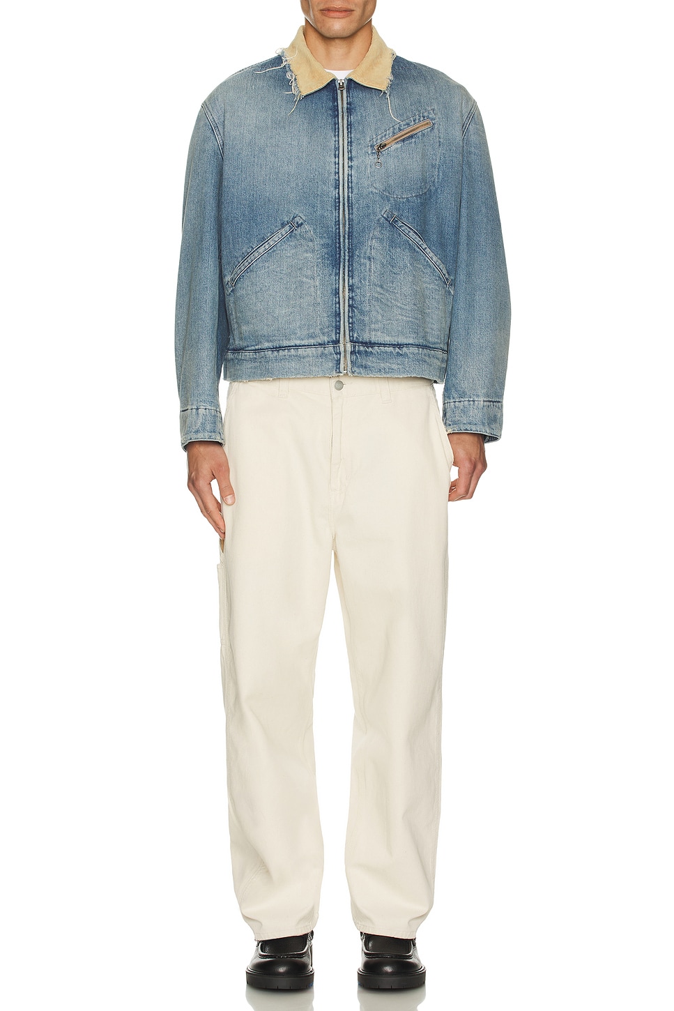 Image 1 of Maison Margiela Denim Sports Jacket in Light Blue