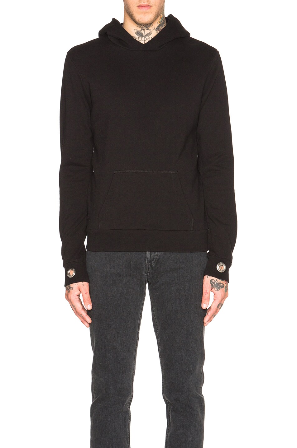 Maison Margiela Grommet Hoodie in Black FWRD