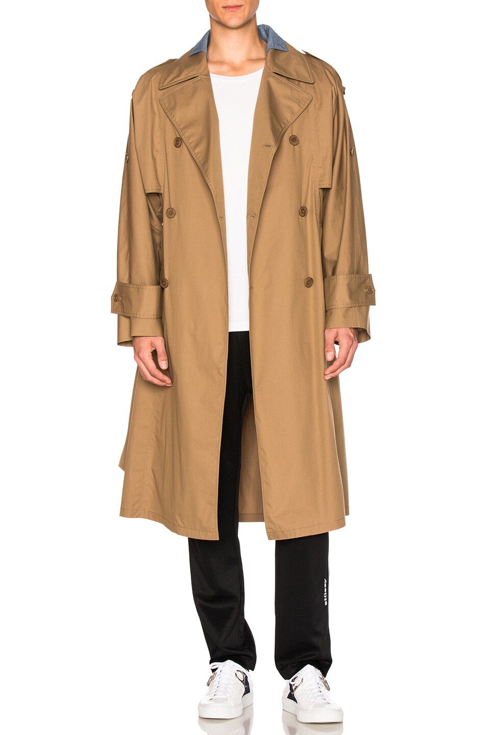 Image 1 of Maison Margiela Waterproof Cotton Twill Trench in Licorice