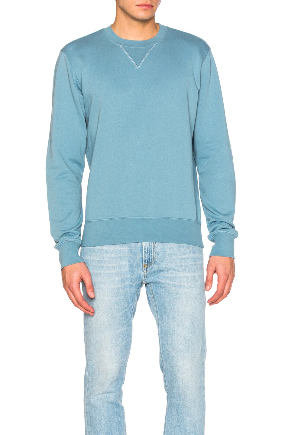 Image 1 of Maison Margiela Cotton Sweatshirt in Dusk Blue