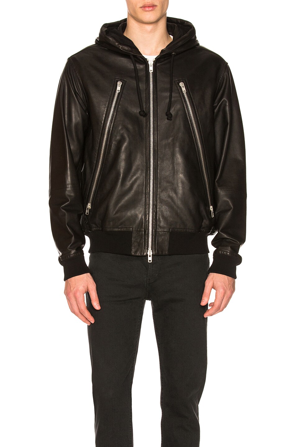 Image 1 of Maison Margiela Hooded Sports Jacket in Black