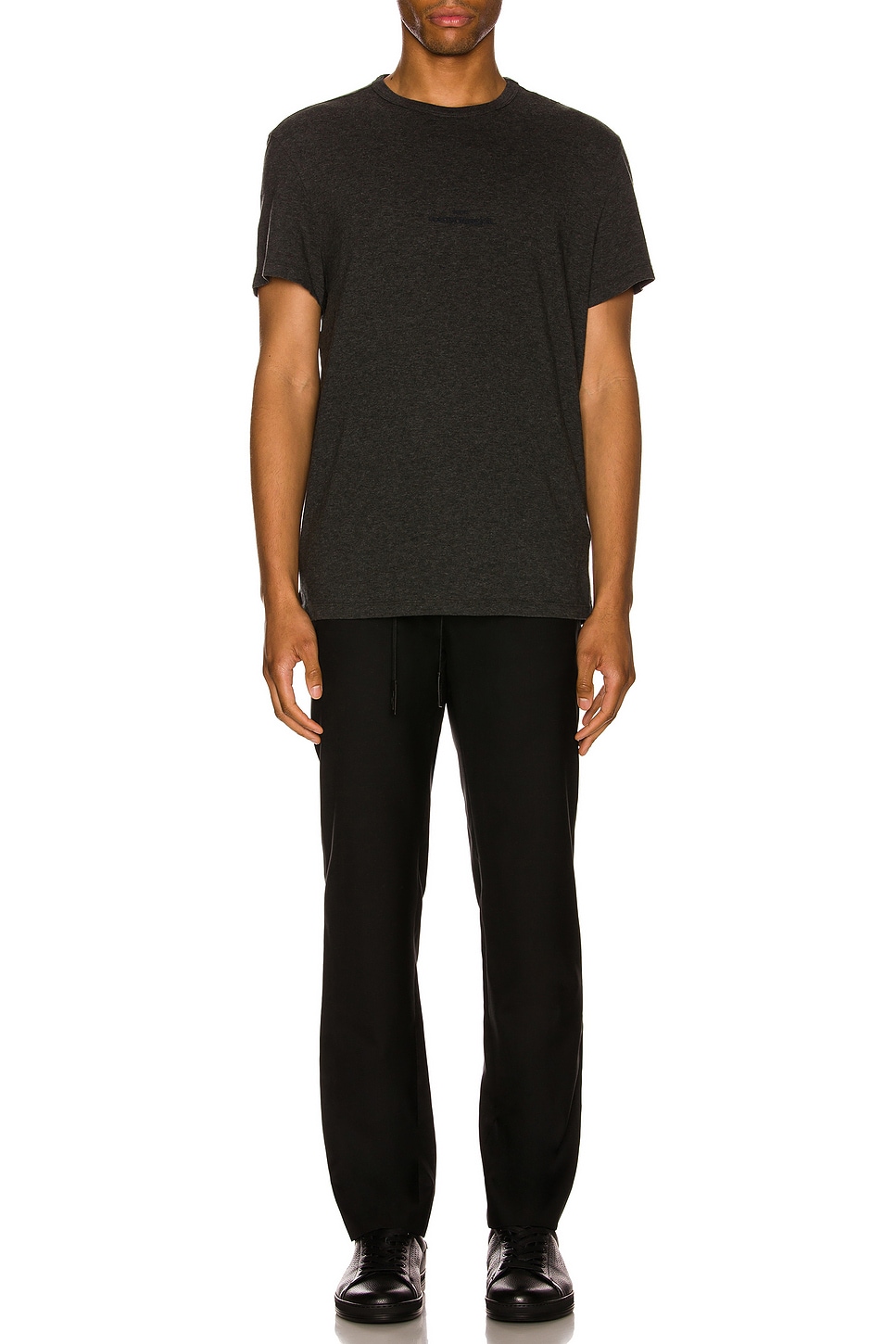 Image 1 of Maison Margiela Upside Down Logo Tee in Charcoal
