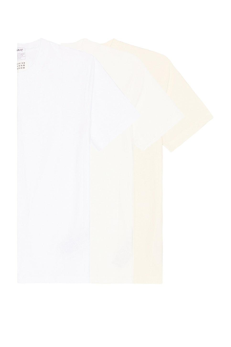 Image 1 of Maison Margiela 3 Pack Tshirt in Shades of White