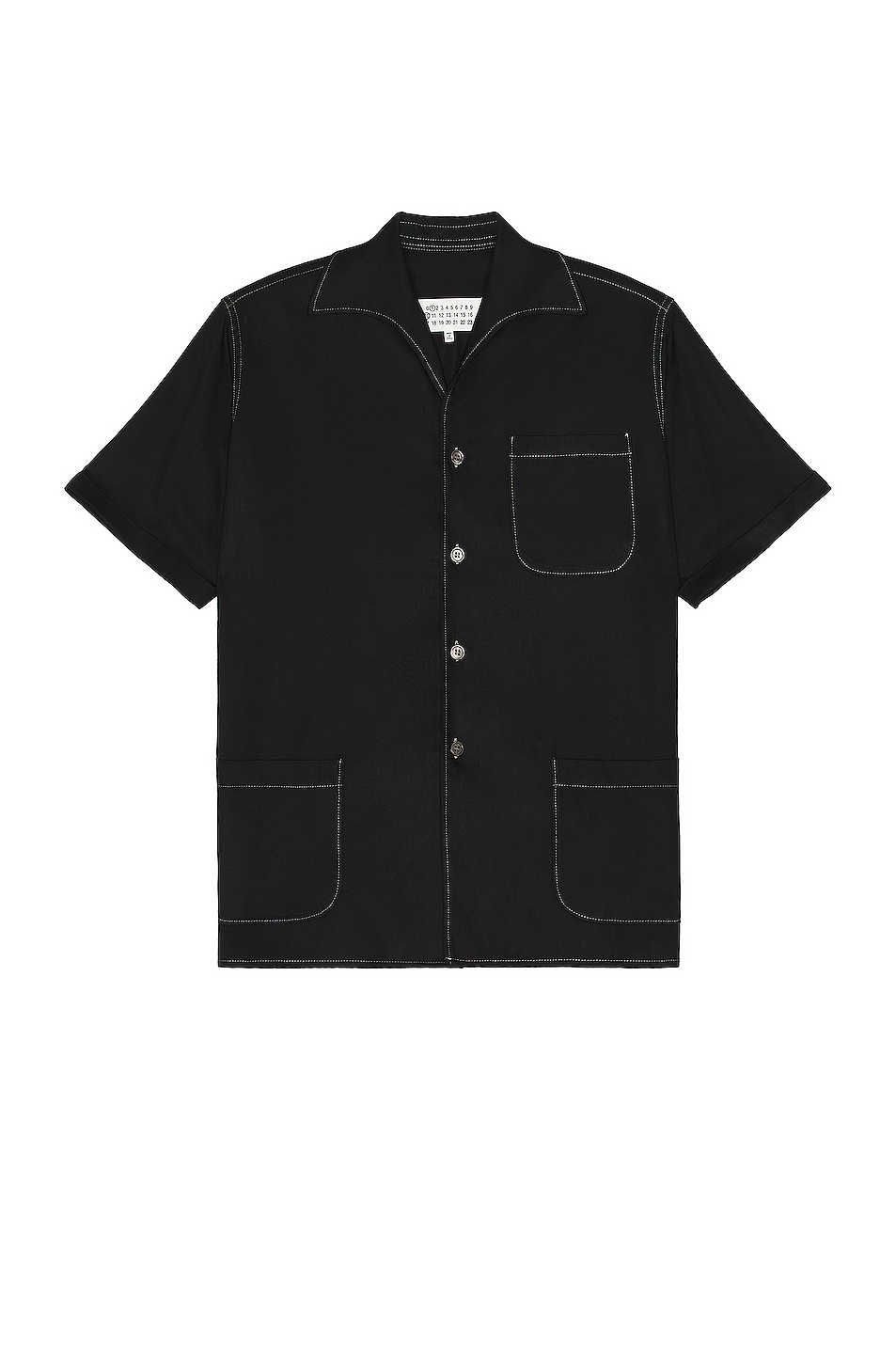 Image 1 of Maison Margiela Short Sleeved Shirt in Black