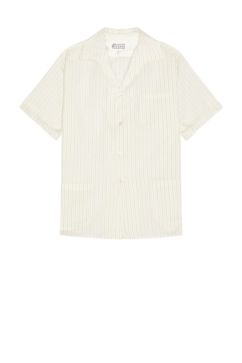 Image 1 of Maison Margiela Short-Sleeved Shirt in Ecru