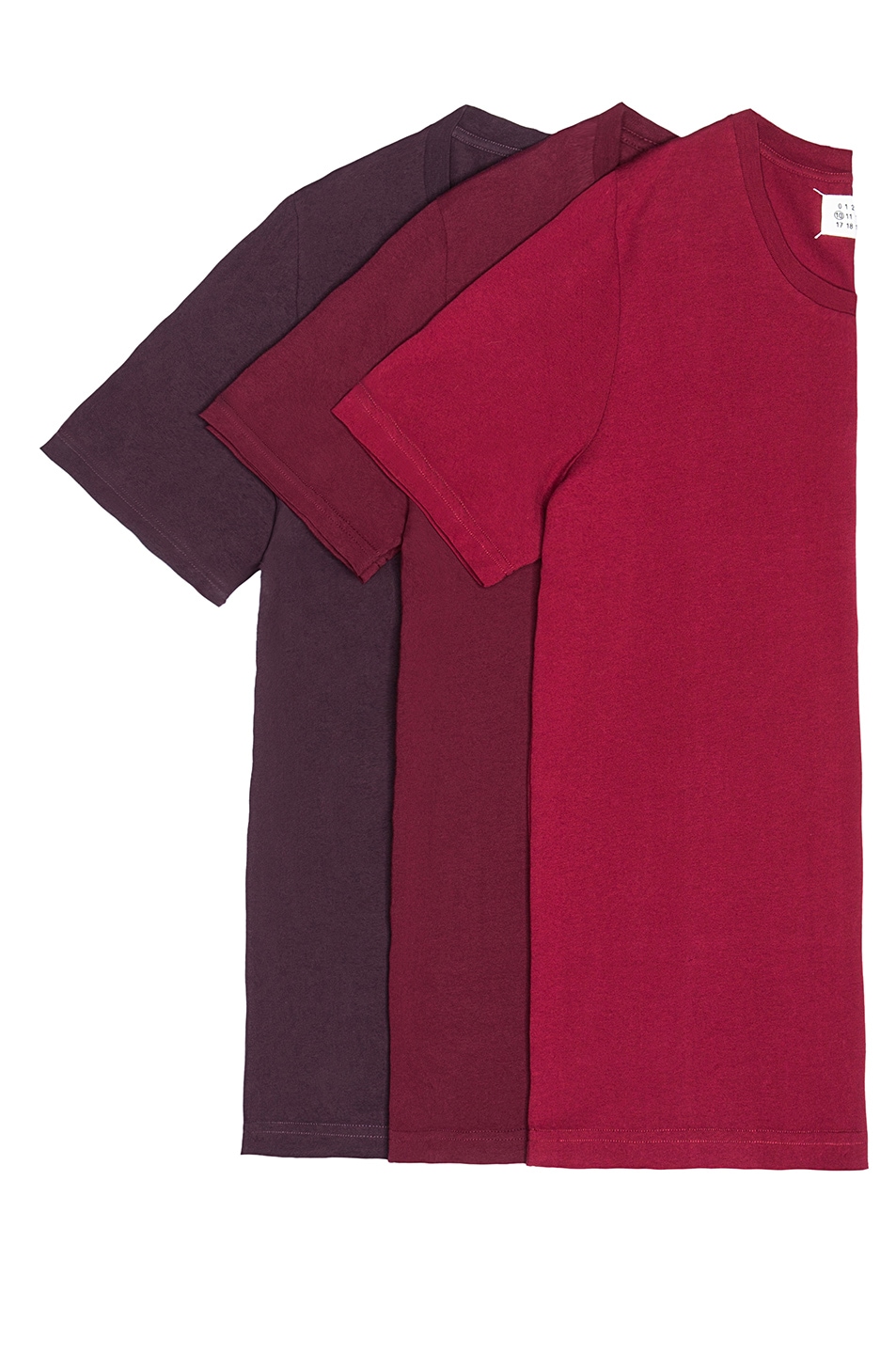 Image 1 of Maison Margiela Cotton Jersey Tee Set in Reds