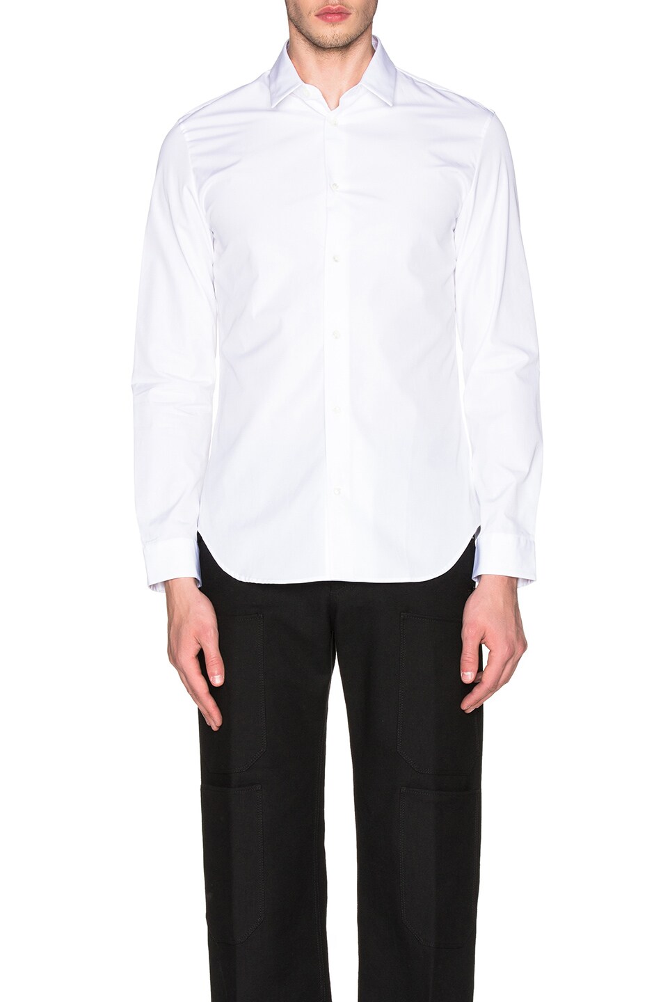 Image 1 of Maison Margiela Slim Fit Poplin Shirt in White