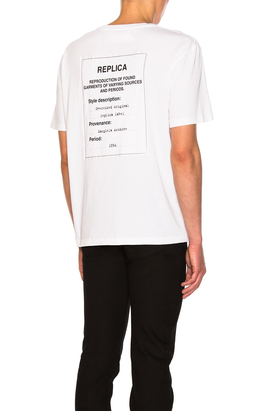 Image 1 of Maison Margiela Jersey Tag Tee in White
