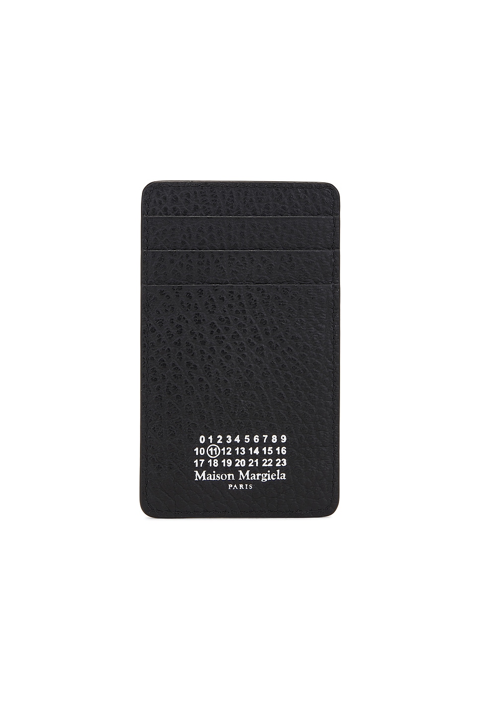 Maison Margiela Vertical Card Holder In Black
