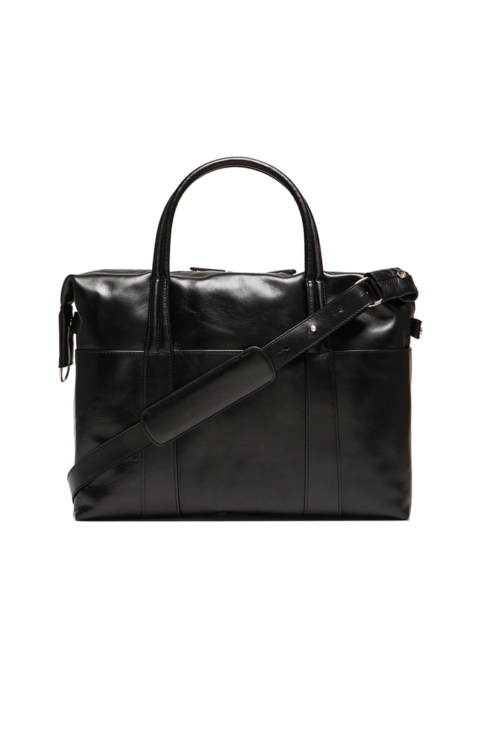 Maison Margiela Leather Duffel Bag in Black | FWRD