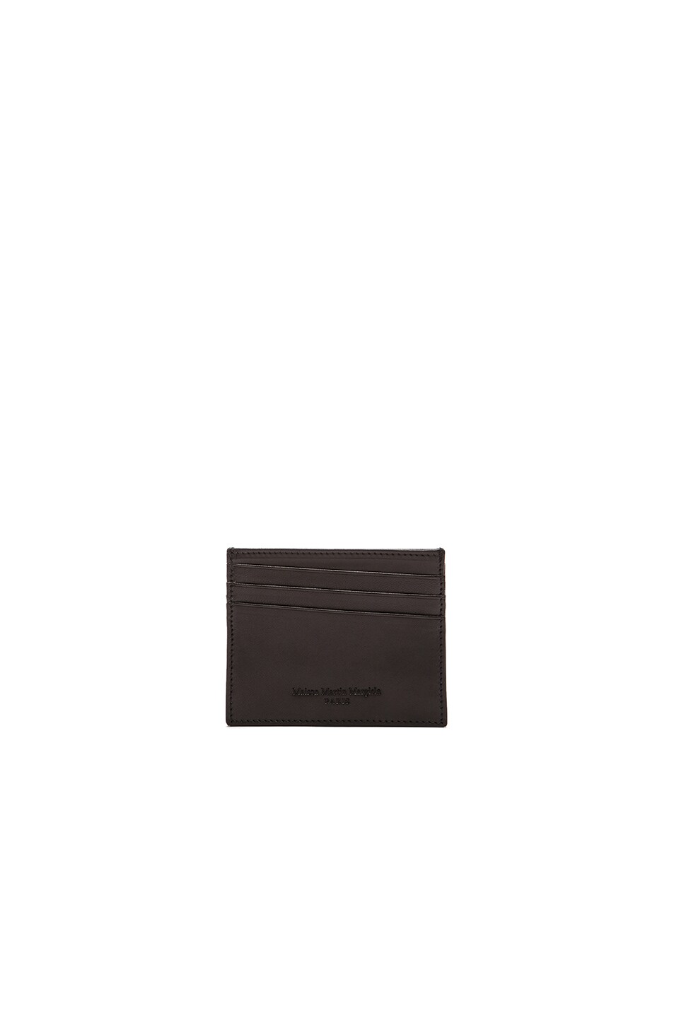 Image 1 of Maison Margiela Leather Card Holder in Black