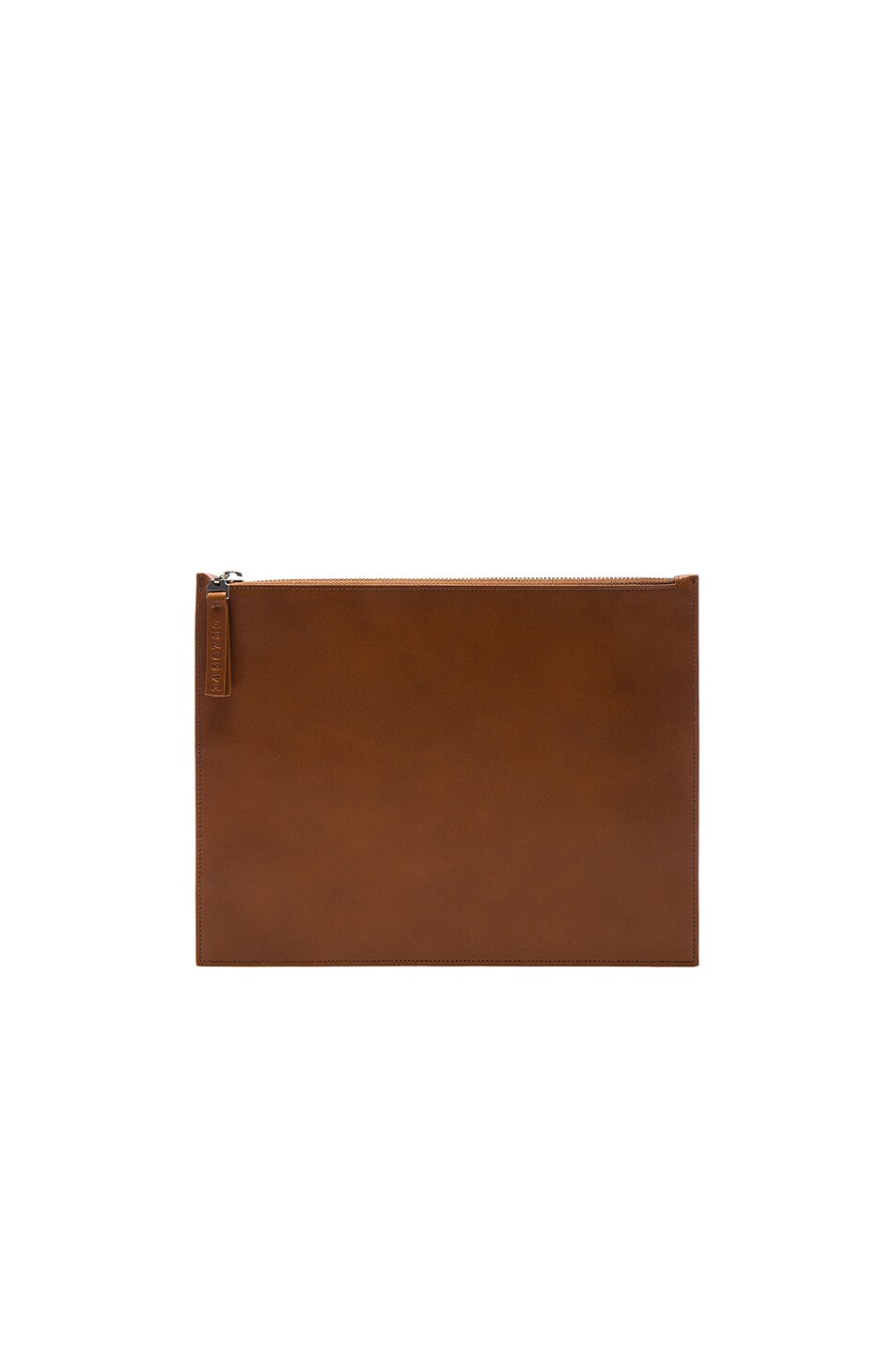 Image 1 of Maison Margiela Calf Leather Pouch in Papaya Tan