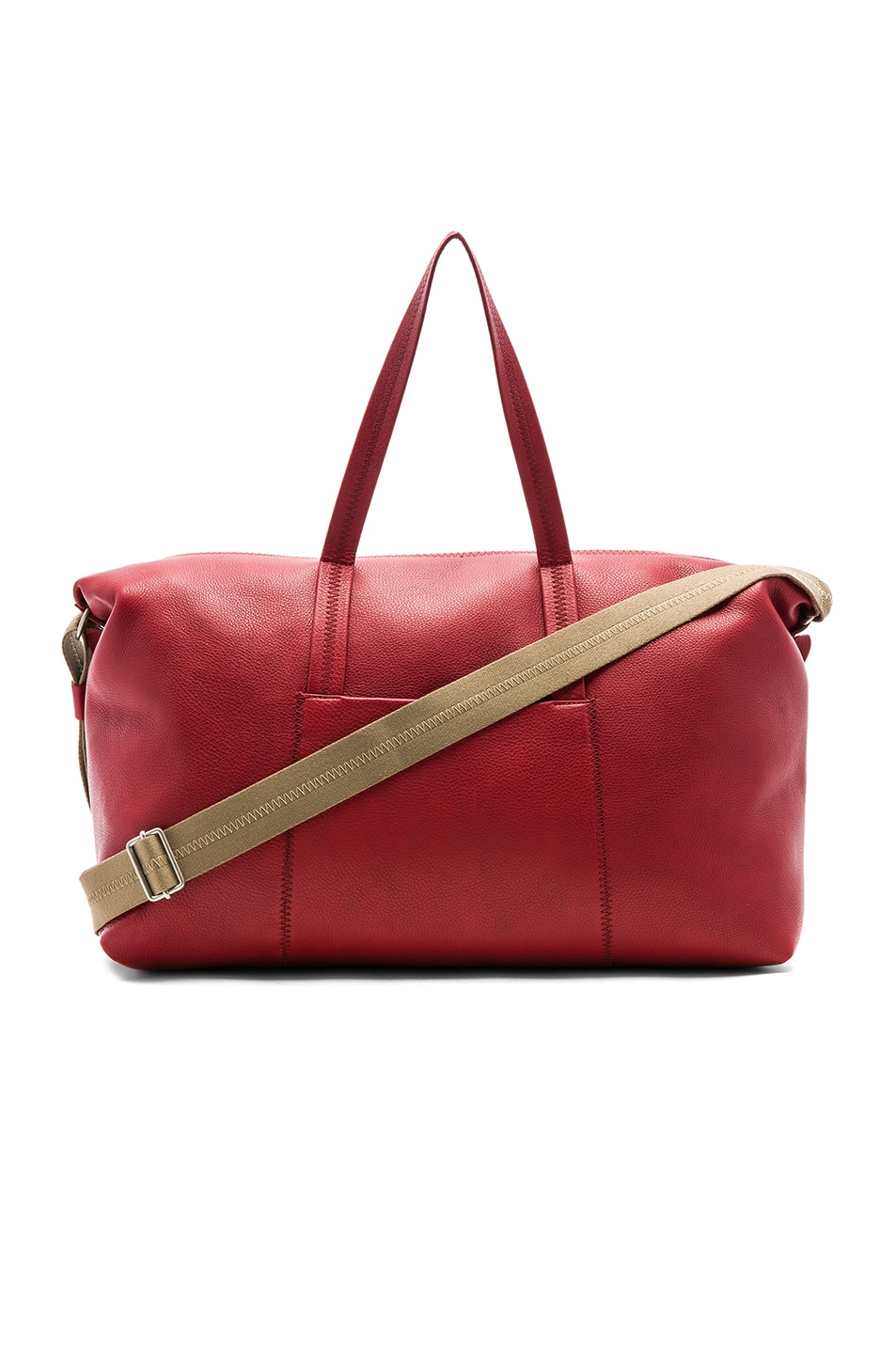 Image 1 of Maison Margiela Soft Leather Duffel Bag in Red