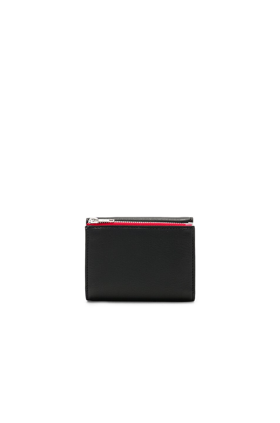 Image 1 of Maison Margiela Grained Leather Wallet in Black & Red