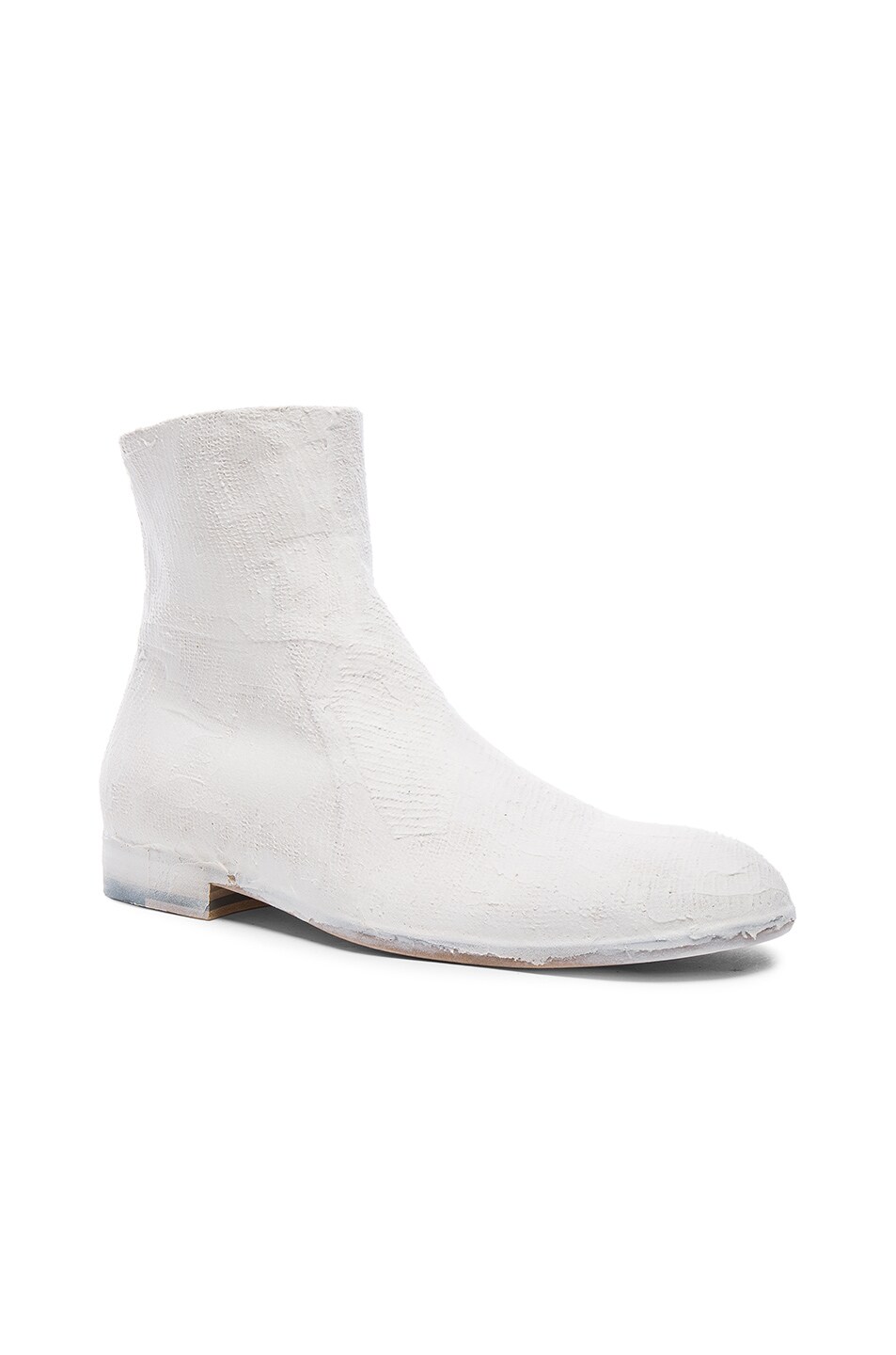 Image 1 of Maison Margiela Handmade Chalk Effect Suede Boots in Chalk