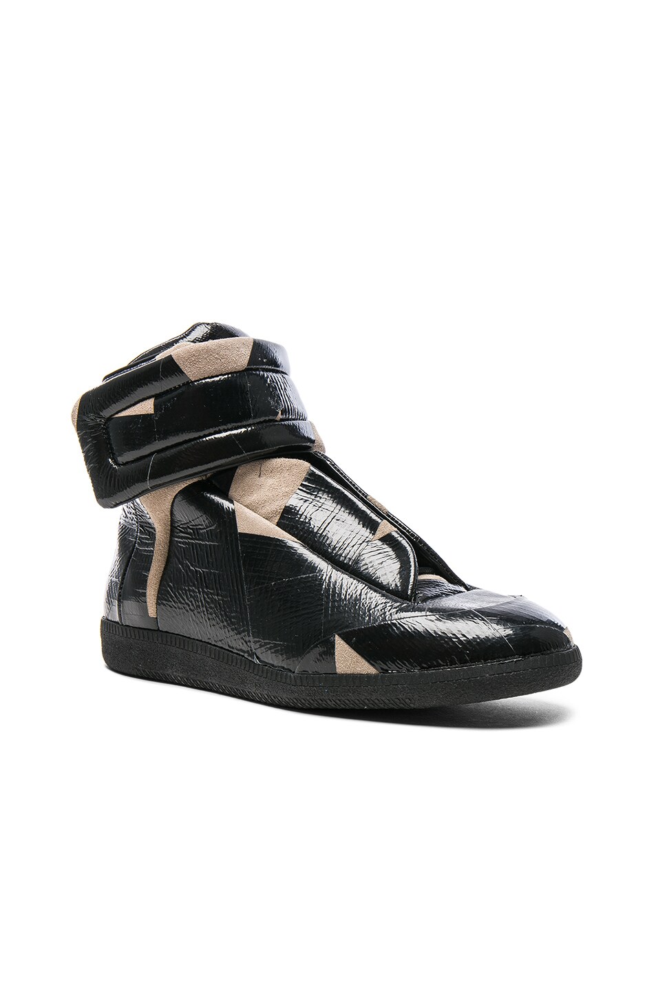 Image 1 of Maison Margiela Future High Top Sneakers in Flesh & Black