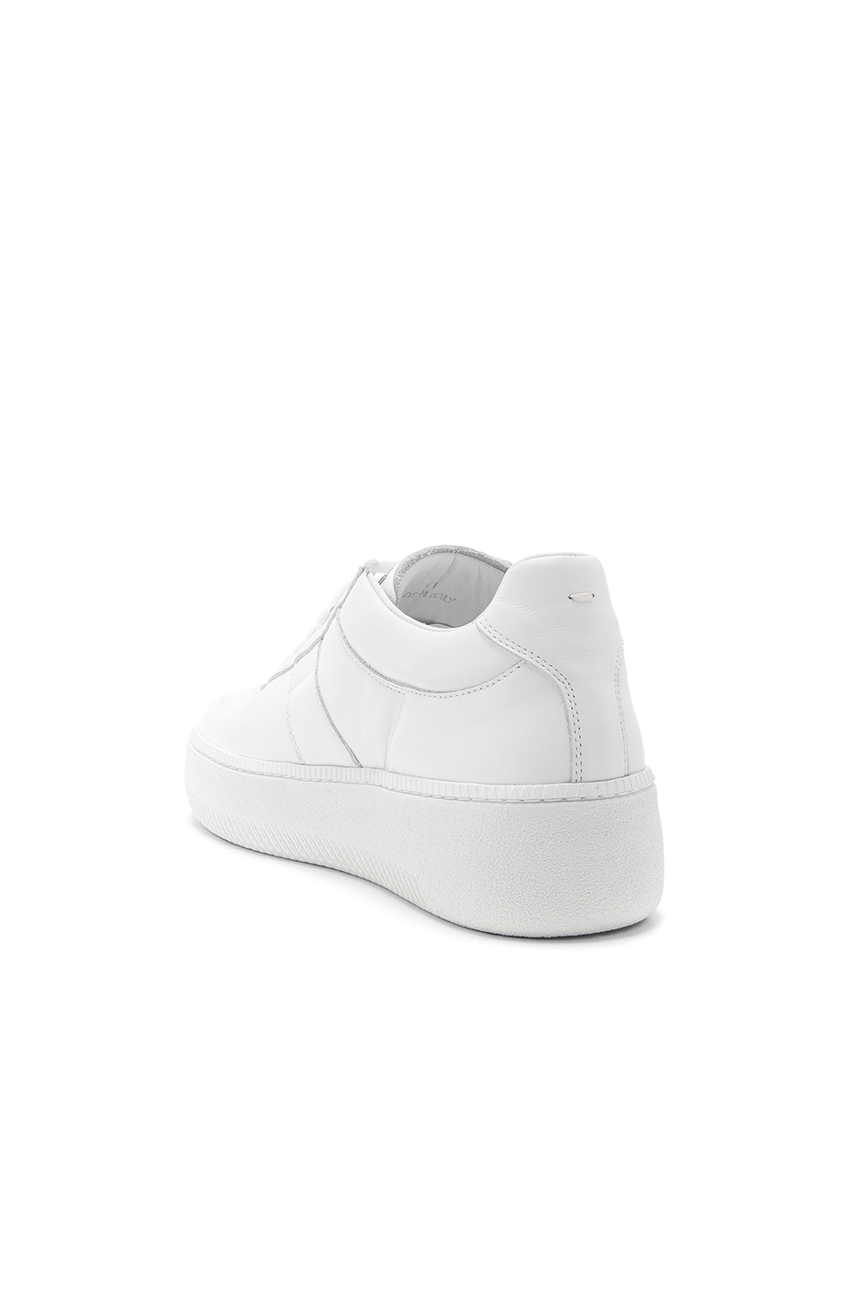 MAISON MARTIN MARGIELA Soft Leather Low-Top Sneakers in White | ModeSens