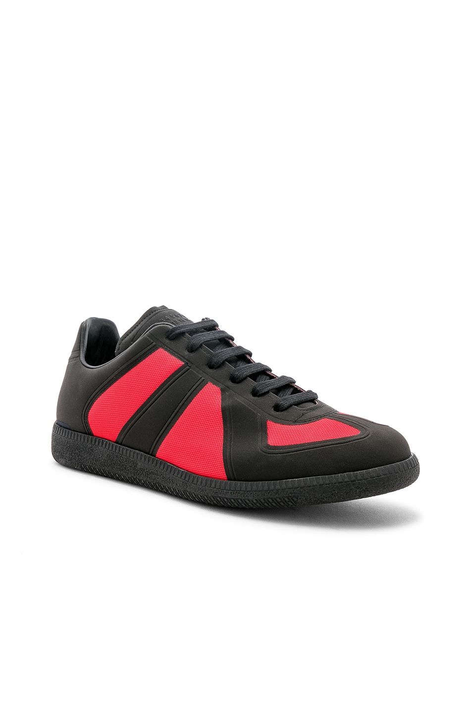 Image 1 of Maison Margiela Hi-Tech Replica Sneakers in Black & Red