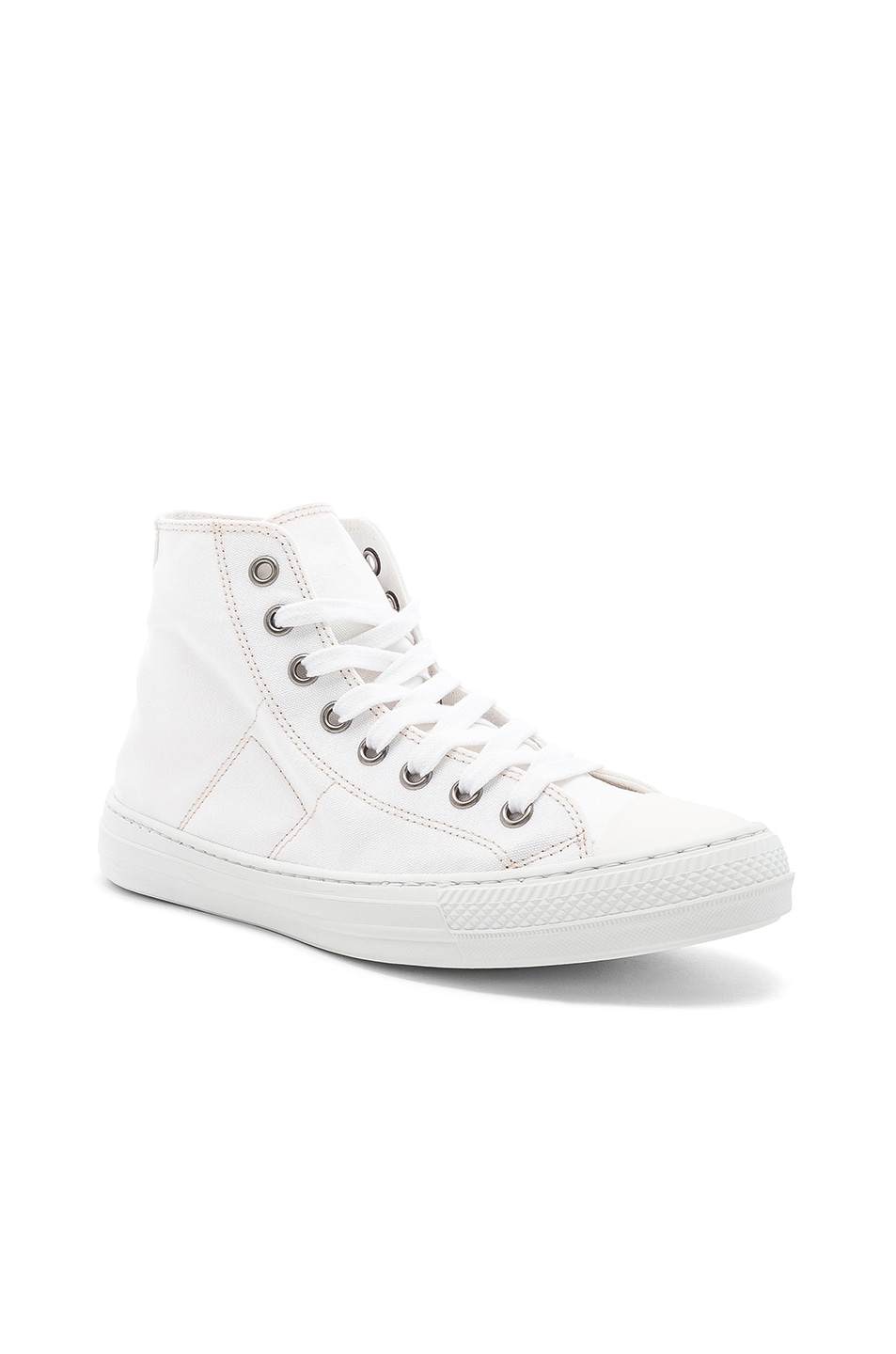 Image 1 of Maison Margiela Canvas Stereotype High Tops in Off White