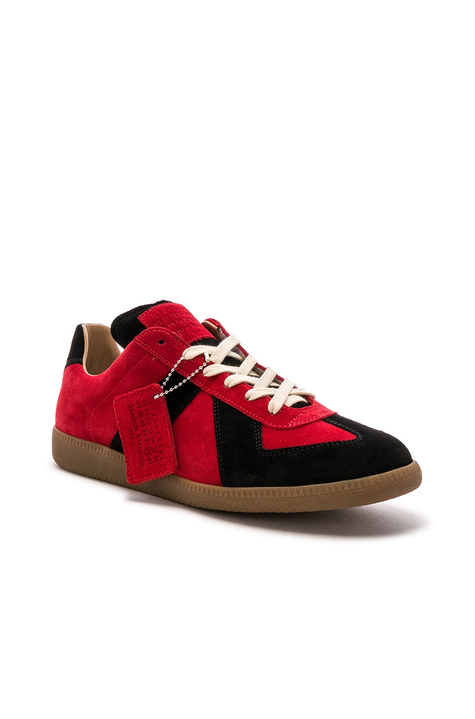 Image 1 of Maison Margiela Replica Sock Sneakers in Fire & Red