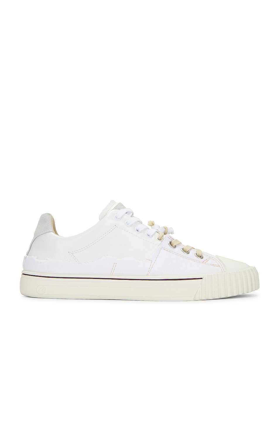 Image 1 of Maison Margiela New Evolution Low Sneaker in White & Off White