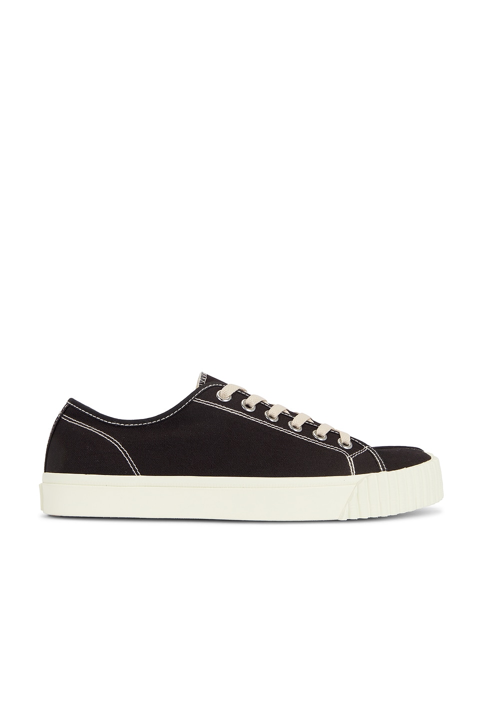 Shop Maison Margiela Tabi Sneakers Low In Black & White