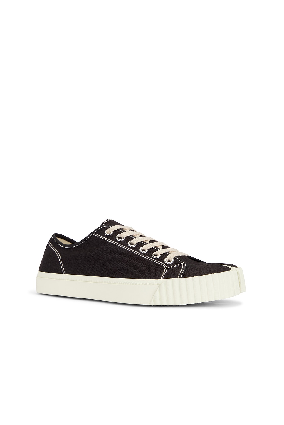 Shop Maison Margiela Tabi Sneakers Low In Black & White