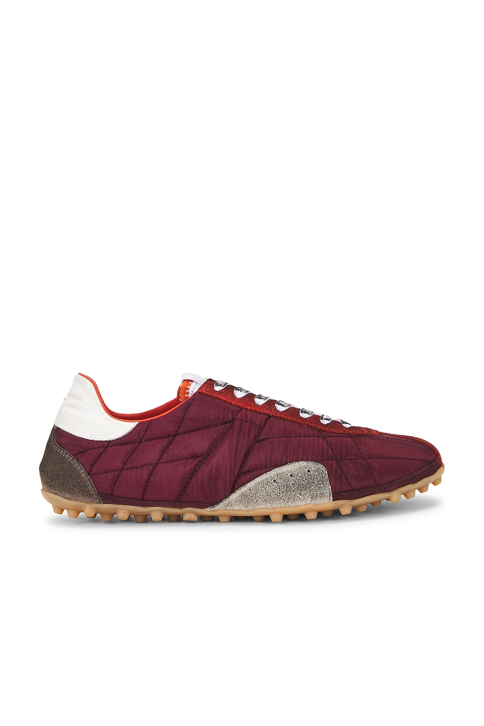 Image 1 of Maison Margiela Sprinters Low Top in Oxblood, White, & Grey