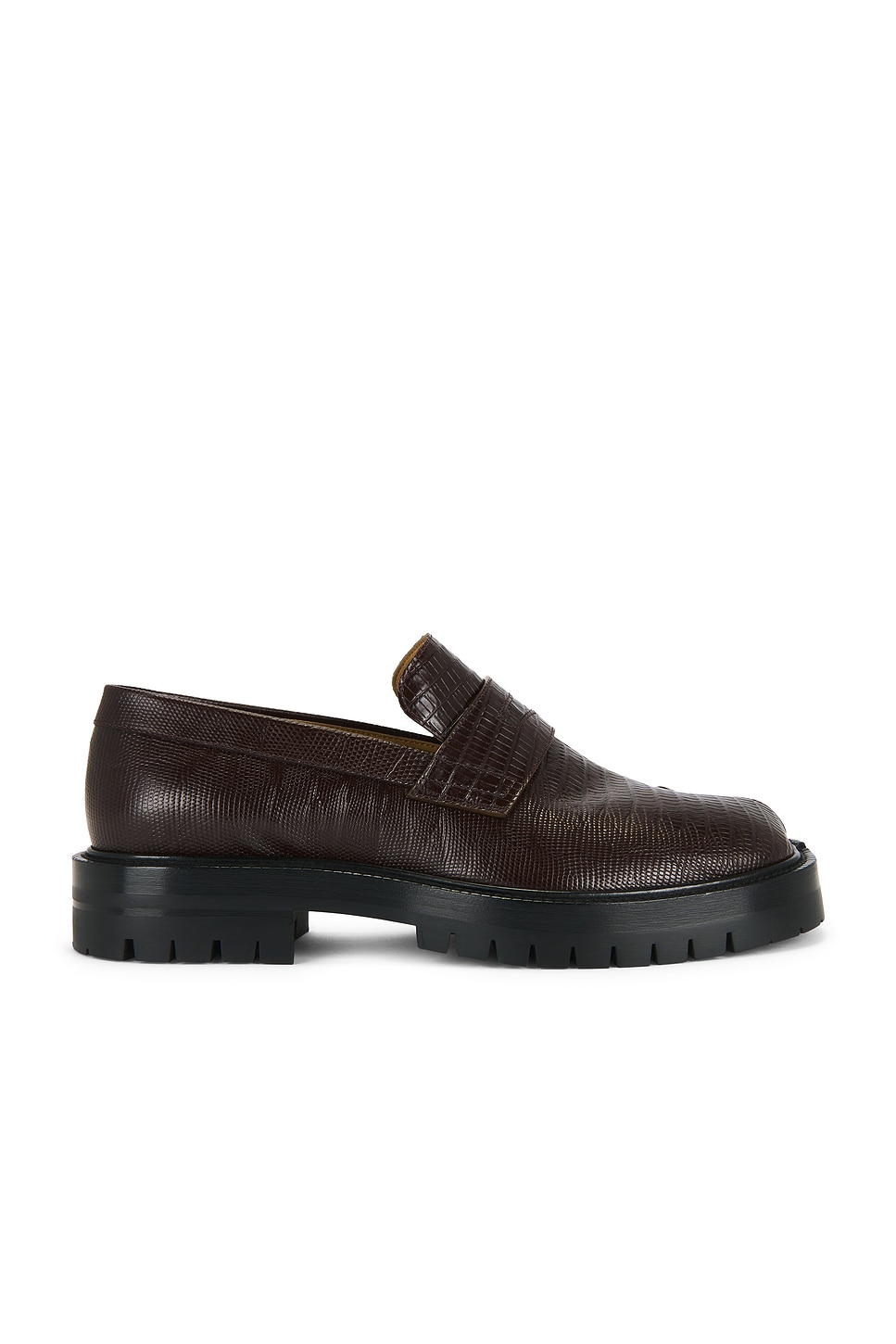 Image 1 of Maison Margiela Tabi County Loafer in Coffee Bean