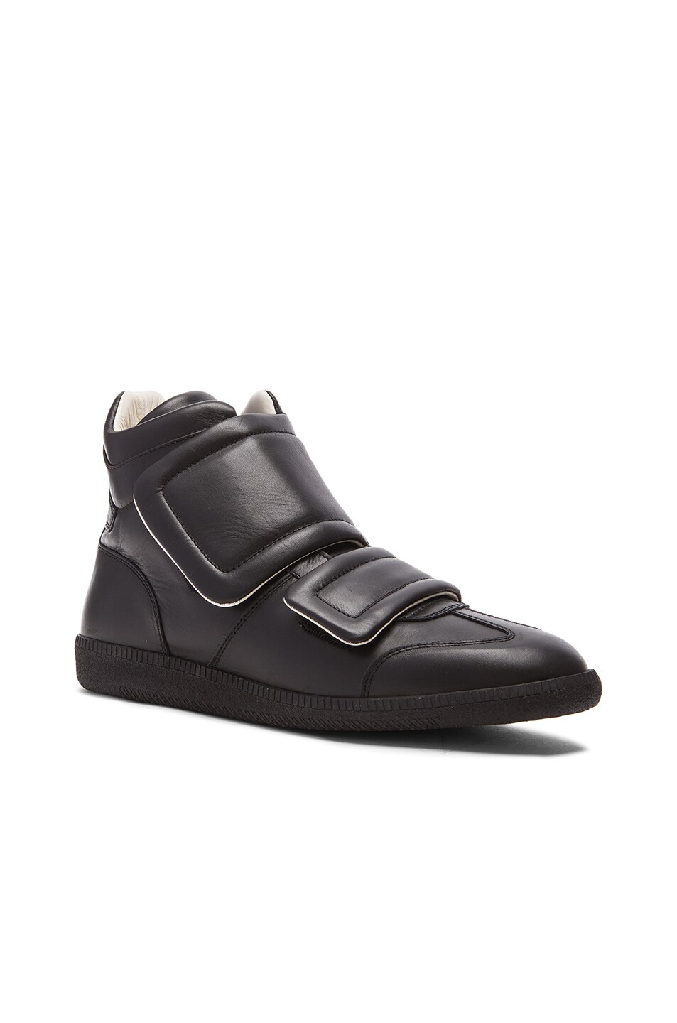 Image 1 of Maison Margiela Clinic Leather High Tops in Black