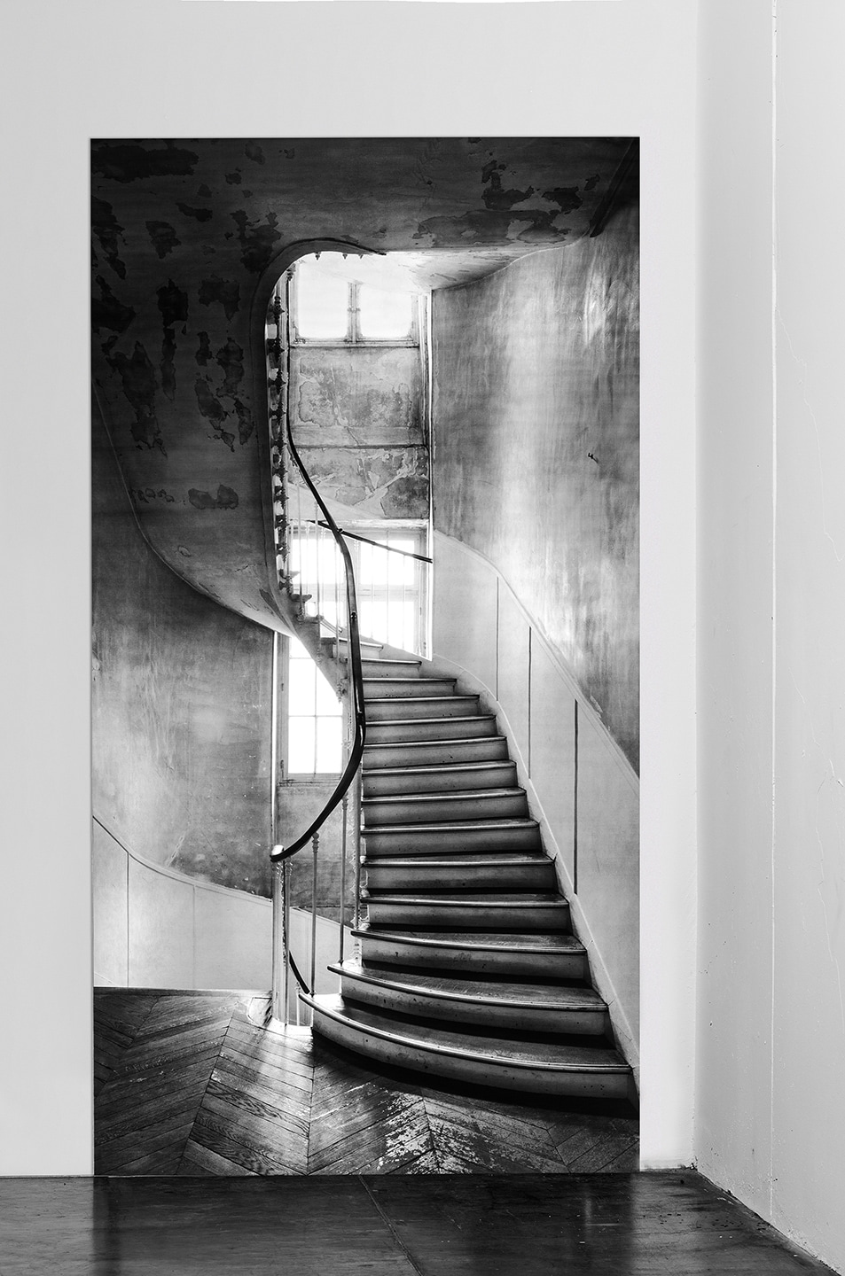 Image 1 of Maison Margiela Curved Staircase Adhesive Fabric in Black & White