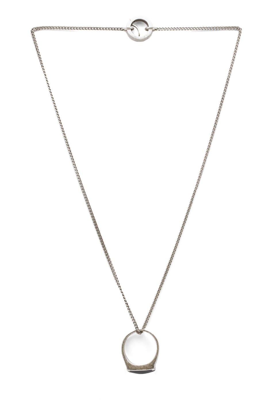 Image 1 of Maison Margiela Brass Necklace in Silver