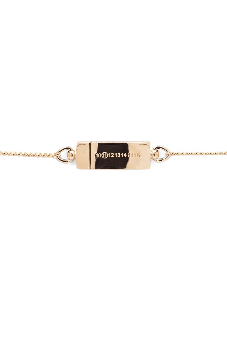 Maison Margiela Silver and Glass Necklace in Gold | FWRD