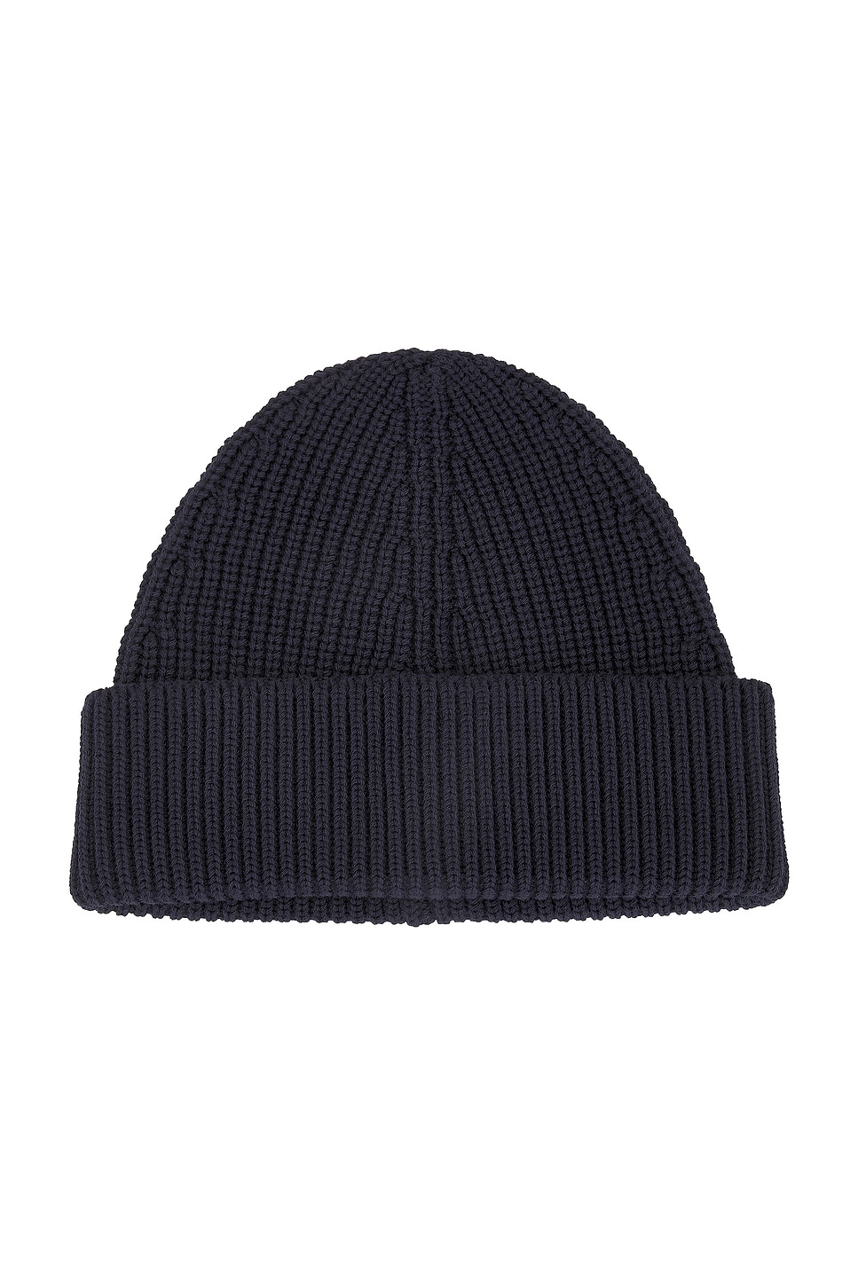 Maison Margiela Ribbed Beanie In Navy