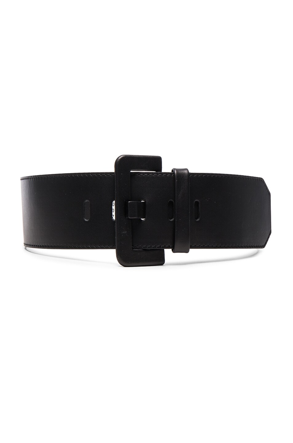 Image 1 of Maison Margiela Leather Belt Black in Black