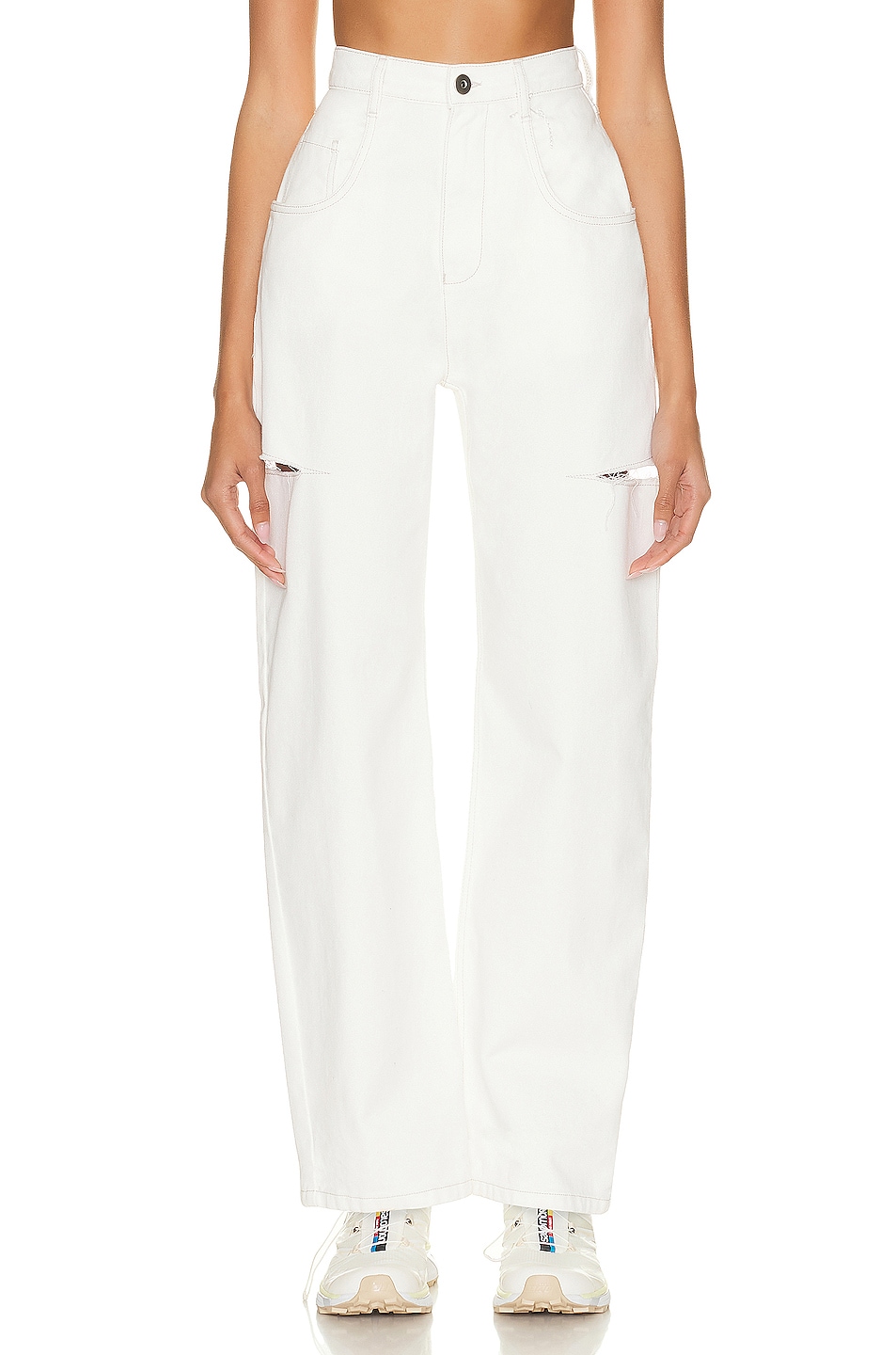Image 1 of Maison Margiela 5 Pocket Side Slit Jean in Off White