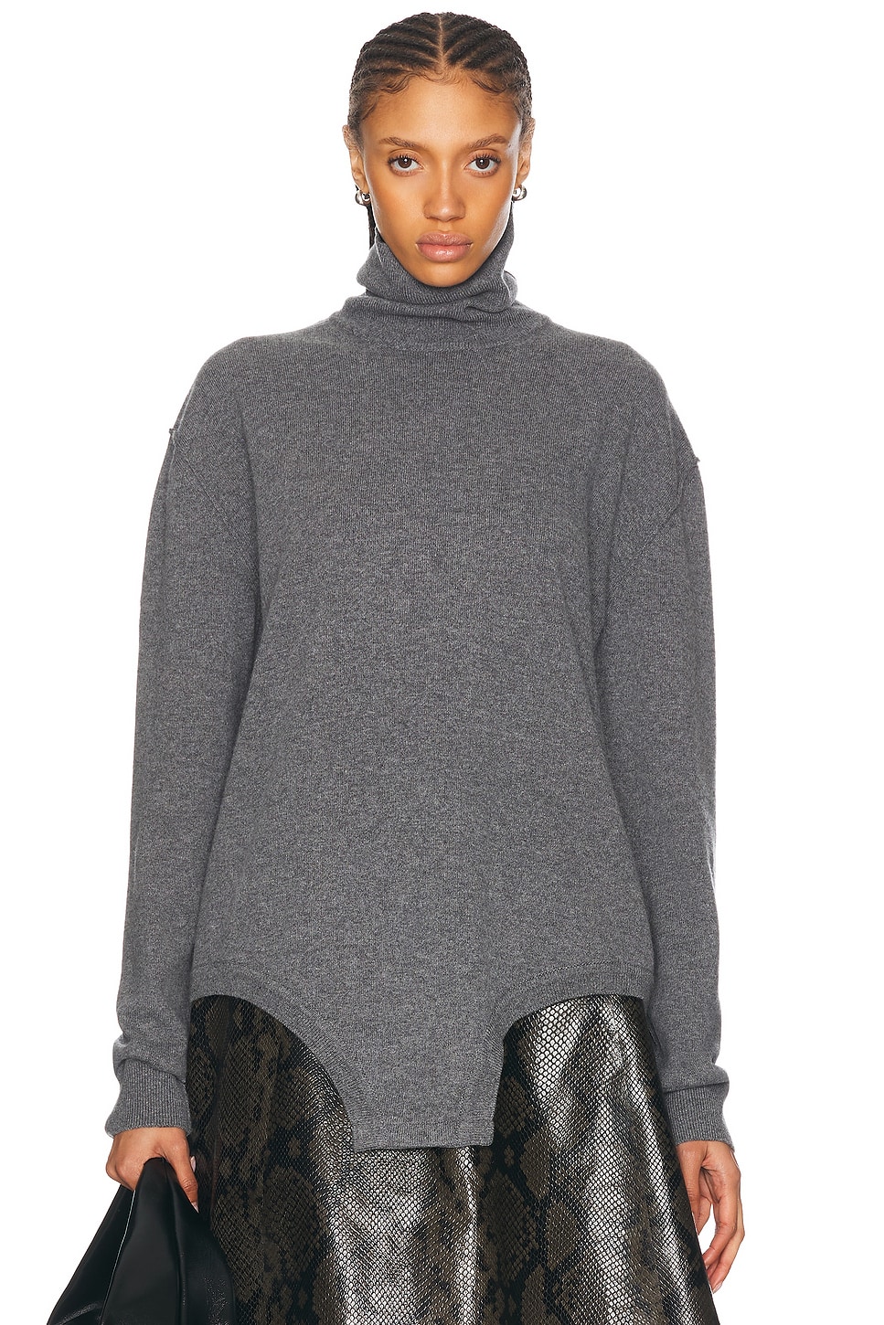 Image 1 of Maison Margiela Turtleneck Sweater in Medium Grey