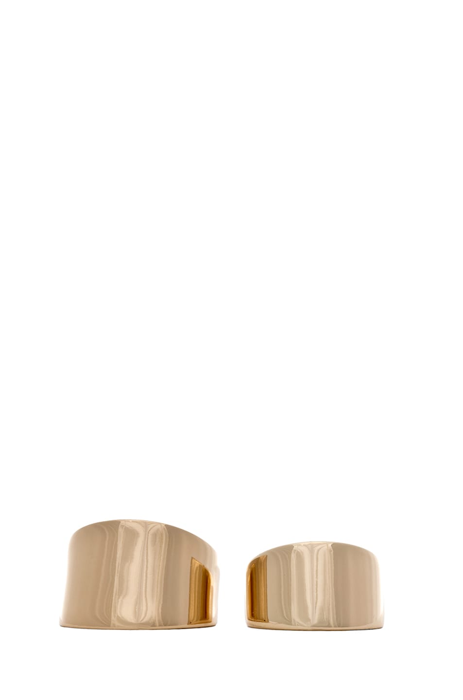Image 1 of Maison Margiela Set of 2 Rings in Gold